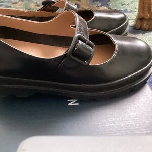 Camper Black Mary Jane Flats
